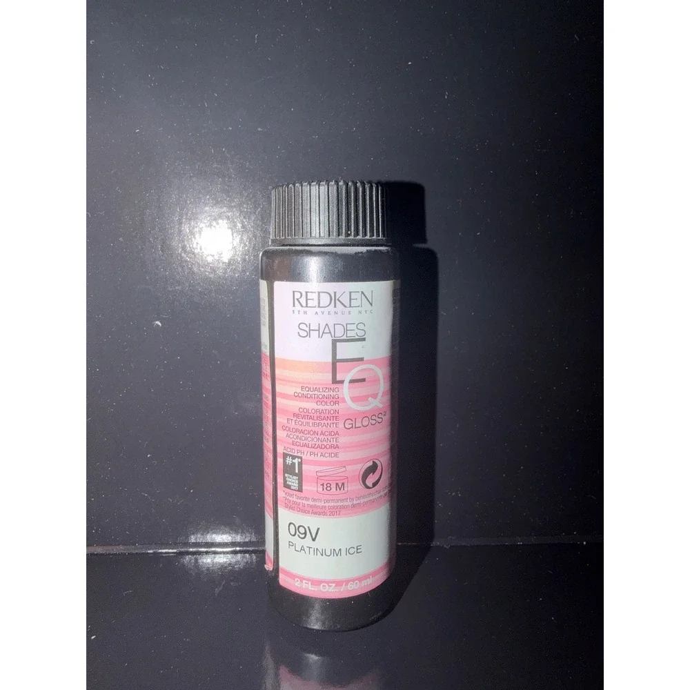 Redken Shades EQ Gloss 9V Platinum Ice Demi-Permanent Hair Color Acidic Toner